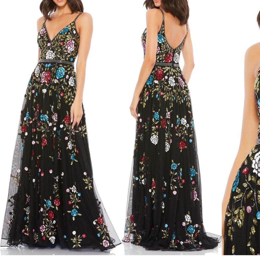 Worn once Embellished 2-strap Evening Gown